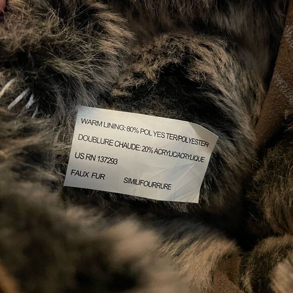 Clarks Minx Judy Leather Lace Up Winter Boots Faux Fur Brown 9 - Picture 7 of 8